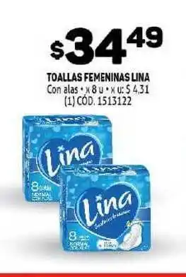 Lina Toallas Femeninas 8u