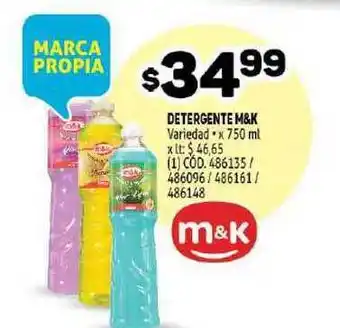 Makro M&K Detergente 750ml oferta