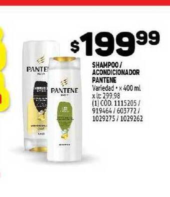 Makro Pantene Shampoo / Acondicionador 400ml oferta