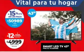 Supermayorista Vital Smart led tv 43 oferta