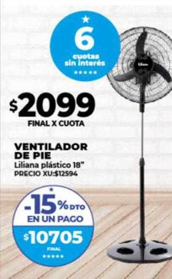 Supermayorista Vital Ventilador de pie oferta