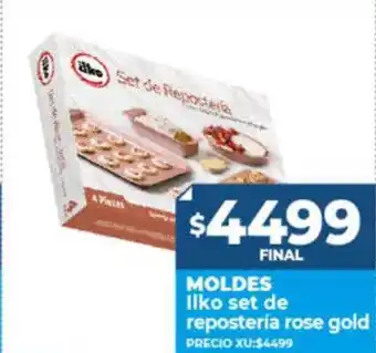 Supermayorista Vital Moldes ilko set de reposteria rose gold oferta