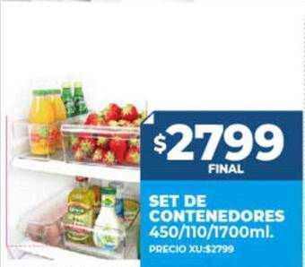 Supermayorista Vital Set de contenedores oferta