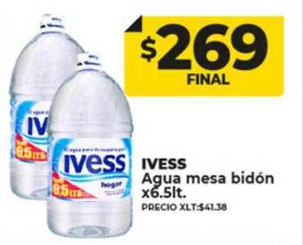 Supermayorista Vital Ivess agua mesa bidón oferta