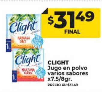 Supermayorista Vital Clight jugo en polvo varios sabores oferta