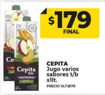 Supermayorista Vital Cepita jugo varios sabores oferta