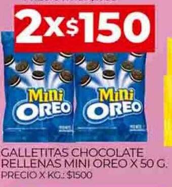 Supermercados DIA Galletitas chocolate rellenas mini oreo oferta