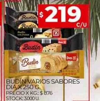 Supermercados DIA Budin varios sabores dia oferta