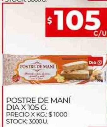Supermercados DIA Postre de maní dia oferta