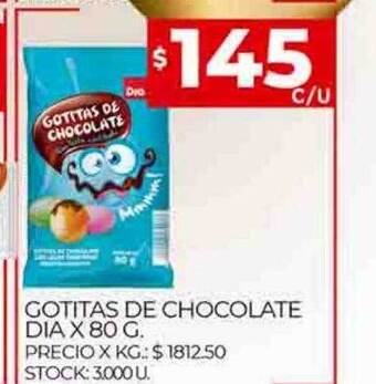Supermercados DIA Gotitas de chocolate dia oferta