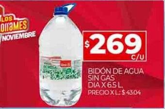 Supermercados DIA Bidón de agua sin gas dia oferta