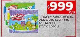 Supermercados DIA Libro y marcador para pinta con agua oferta