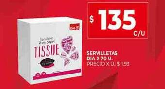 Supermercados DIA Servilletas dia oferta