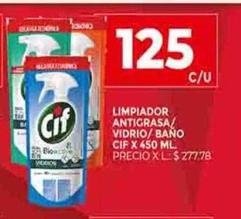 Supermercados DIA Limpiador antigrasa vidrio baño cif oferta