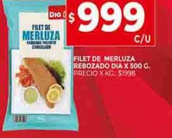 Supermercados DIA Filet de merluza rebozado dia oferta