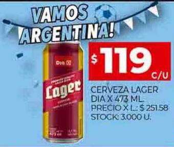 Supermercados DIA Cerveza lager dia oferta
