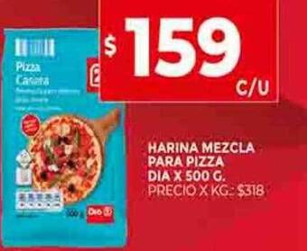 Supermercados DIA Harina mezcla para pizza dia oferta