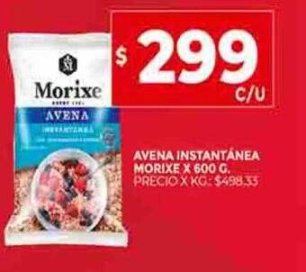 Supermercados DIA Avena instantánea morixe oferta