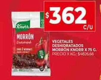 Supermercados DIA Vegetales deshidratados morrón knorr oferta