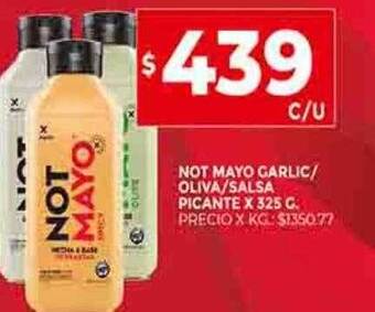 Supermercados DIA Not mayo garlic oliva salsa picante oferta