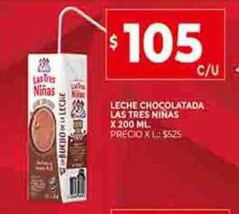 Supermercados DIA Leche chocolatada las tres niñas oferta
