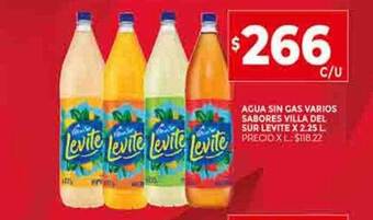 Supermercados DIA Agua sin gas varios sabores villa del sur levite oferta