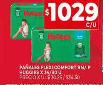 Supermercados DIA Pañales flexi comfort rn p huggies oferta
