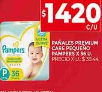 Supermercados DIA Pañales premium care pequeño pampers oferta