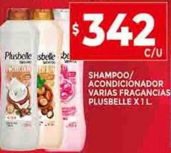 Supermercados DIA Shampoo acondicionador varias fragancias plusbelle oferta