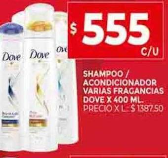 Supermercados DIA Shampoo acondicionador varias fragancias dove oferta