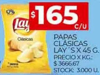 Supermercados DIA Papas clásicas lay's oferta