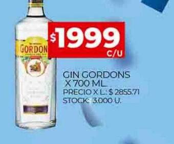 Supermercados DIA Gin gordons oferta