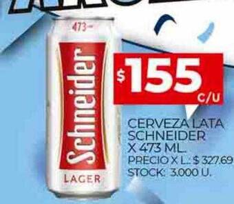 Supermercados DIA Cerveza lata schneider oferta