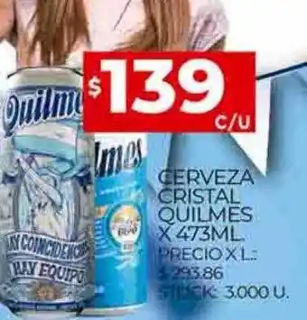 Supermercados DIA Cerveza cristal quilmes oferta
