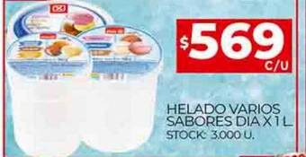 Supermercados DIA Helado varios sabores dia oferta