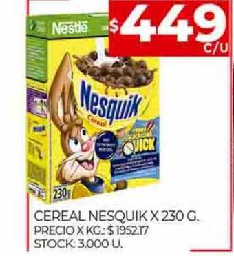 Supermercados DIA Cereal nesquik oferta