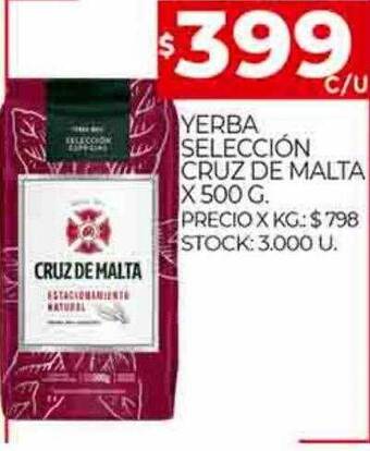Supermercados DIA Yerba selección cruz de malta oferta
