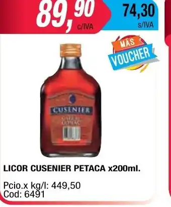 Maxiconsumo Licor Cusenier Petaca x 200ml oferta