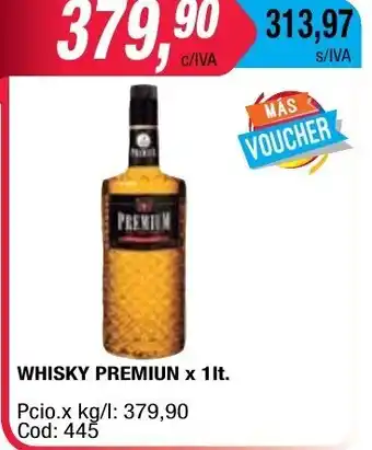 Maxiconsumo Whisky Premiun x 1lt oferta