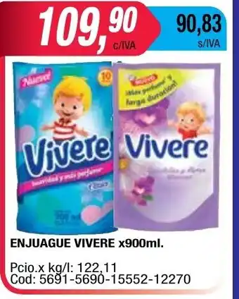 Maxiconsumo Vivere Enjuague x 900ml oferta