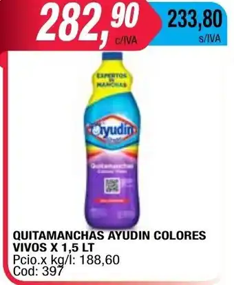 Maxiconsumo Ayudin Quitamanchas Colores Vivos x 1,5lt oferta