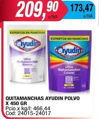 Maxiconsumo Ayudin Quitamanchas Polvo x 450gr oferta