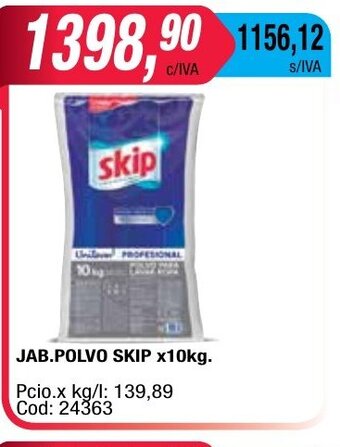 Maxiconsumo Skip Jab.Polvo x 10kg oferta
