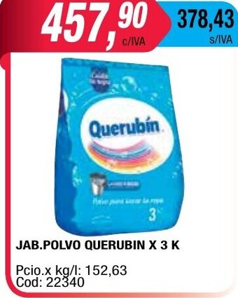 Maxiconsumo Querubin Jab.Polvo x 3 K oferta
