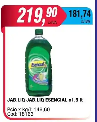Maxiconsumo Esencial Jab.Liq x 1,5lt oferta