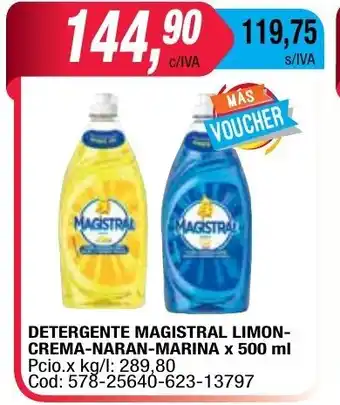 Maxiconsumo Magistral Detergente Limon Crema-Naran-Marina x 500ml oferta