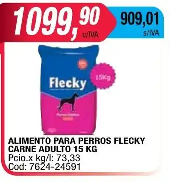 Maxiconsumo Flecky Alimento Para Perros Carne Adulto 15kg oferta
