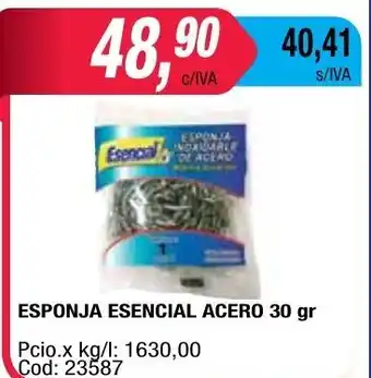 Maxiconsumo Esencial Esponja Acero 30gr oferta