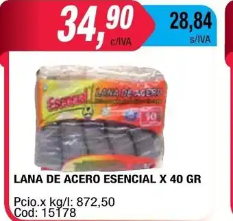 Maxiconsumo Esencial Lana De Acero x 40gr oferta
