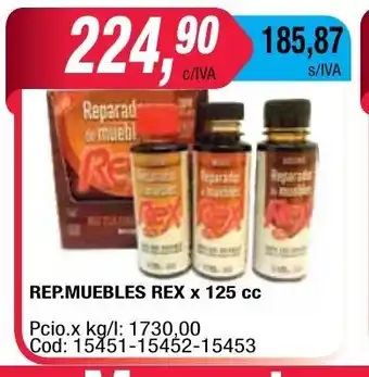 Maxiconsumo Muebles rep. Rex x 125cc oferta